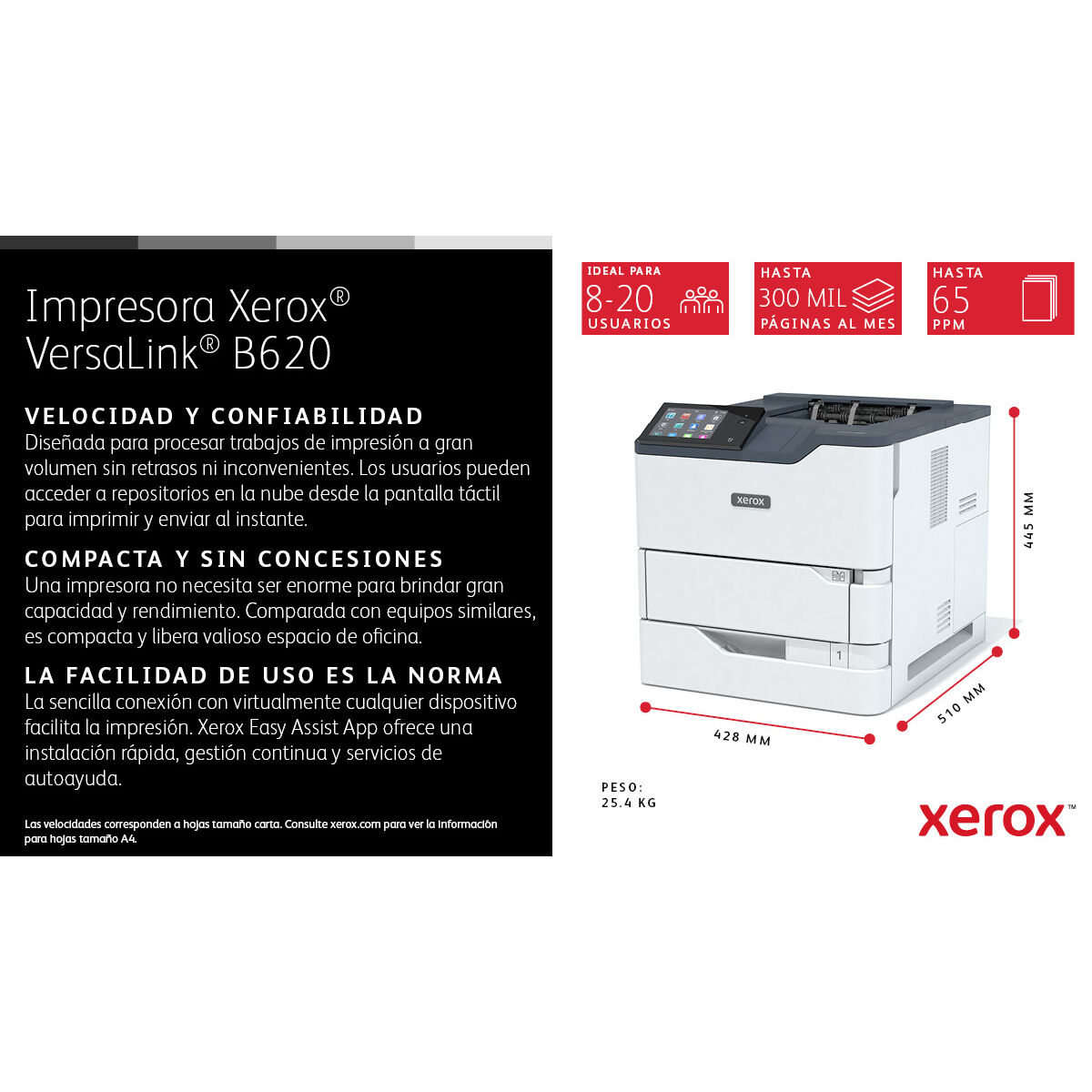 Lazerinis spausdintuvas Xerox B620V_DN